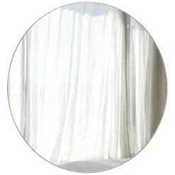 Specchio oro Trasparente Forma Rotondo Tipologia a Parete 90x90h cm, Colore Struttura Trasparente - Gonnesa