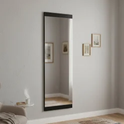 Specchio rettangolare classico nero 40x120h cm - Fiammetta