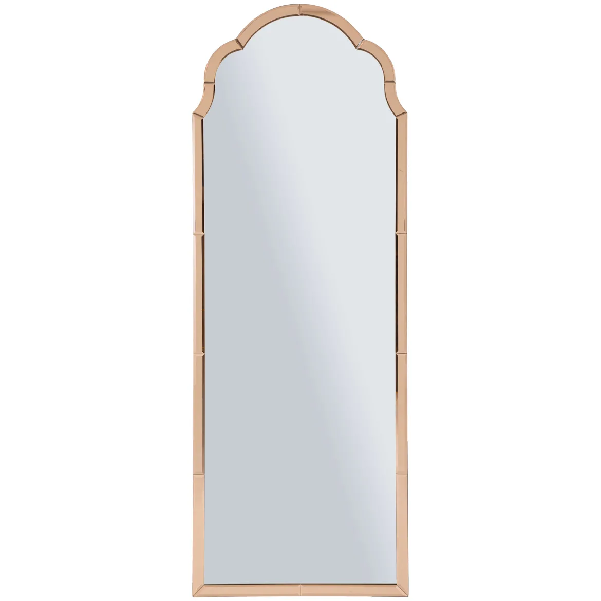 Specchio Rosa Trasparente Cornice Sagomata Forma Rettangolare 62x100h cm, Tipologia a Parete - Gamera