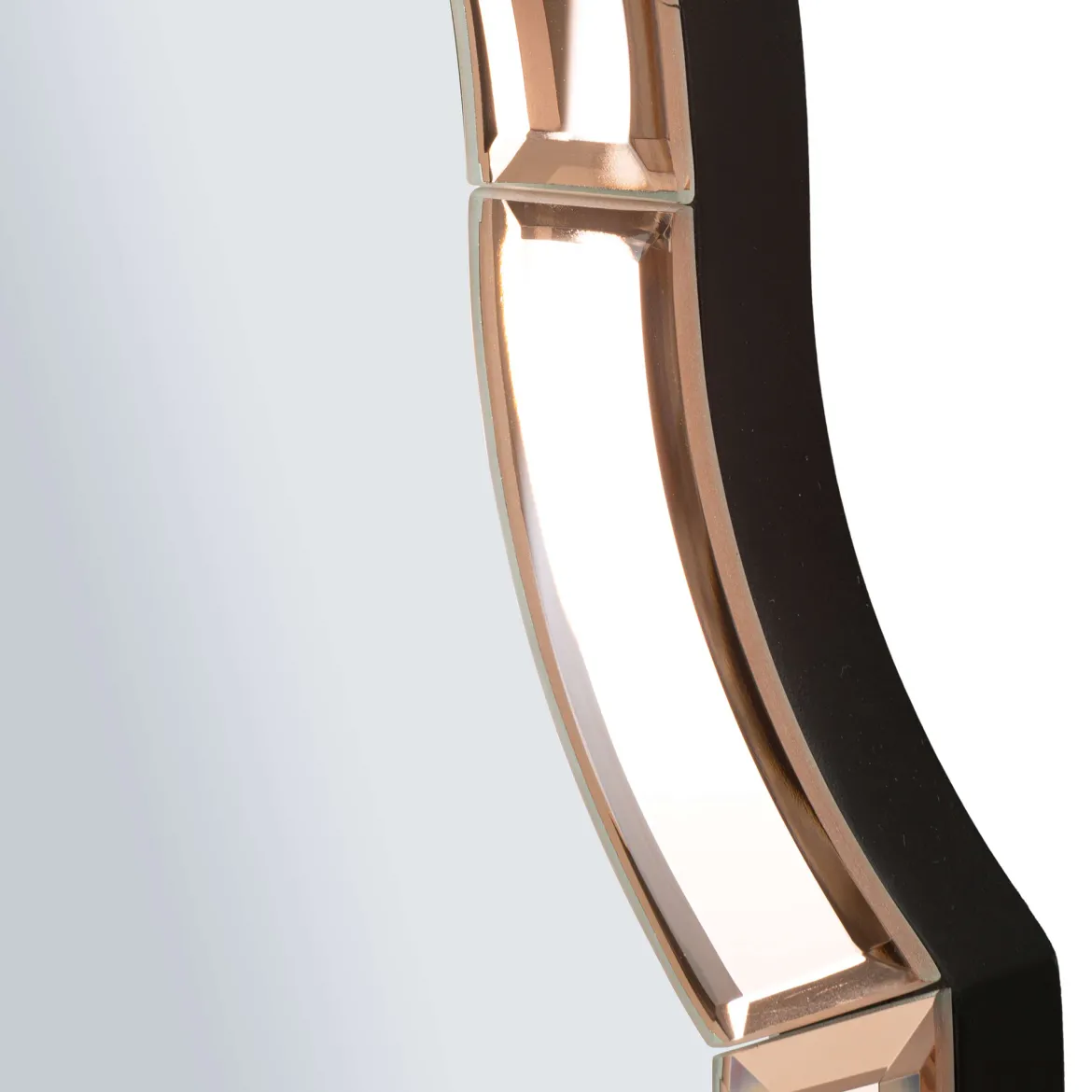 Specchio Rosa Trasparente Cornice Sagomata Forma Rettangolare 62x100h cm, Tipologia a Parete - Gamera