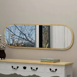 Specchio stretto rovere 40x120h cm - Korban