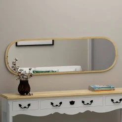 Specchio stretto rovere 40x120h cm - Korban