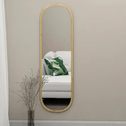 Specchio stretto rovere 40x120h cm - Korban