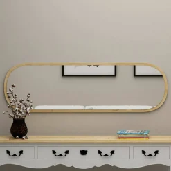 Specchio stretto rovere 40x120h cm - Korban
