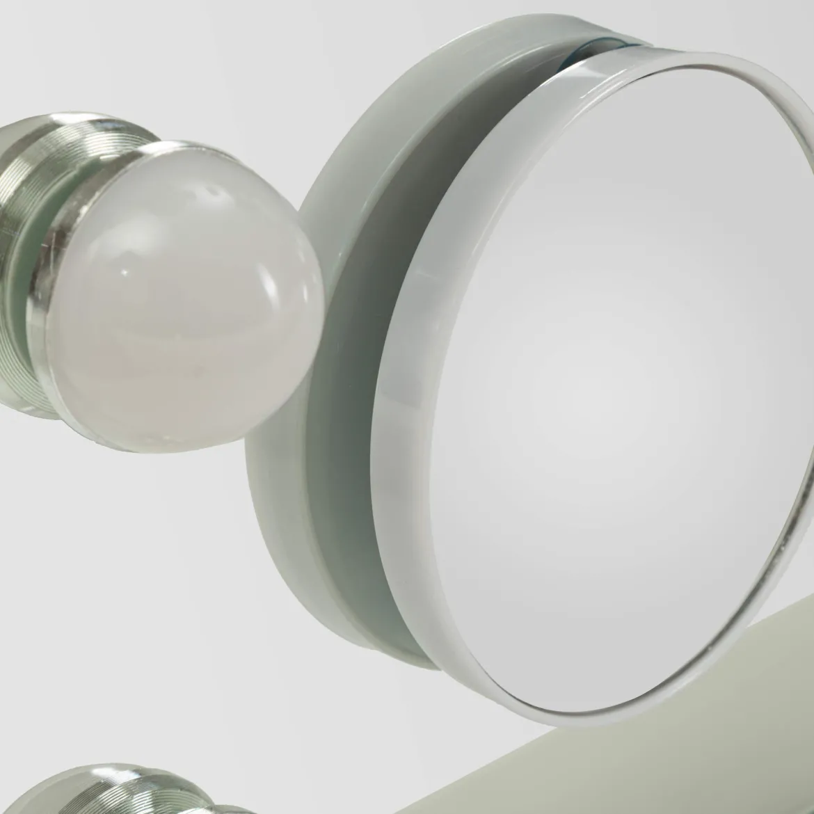 Specchio Trasparente Lampadine Incluse Forma Rettangolare 61x47h cm, Tipologia a Parete - Galiseri
