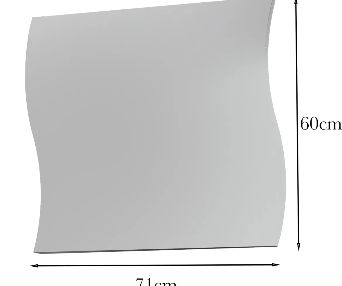 Specchio trasparente 71x60h cm - Ardin