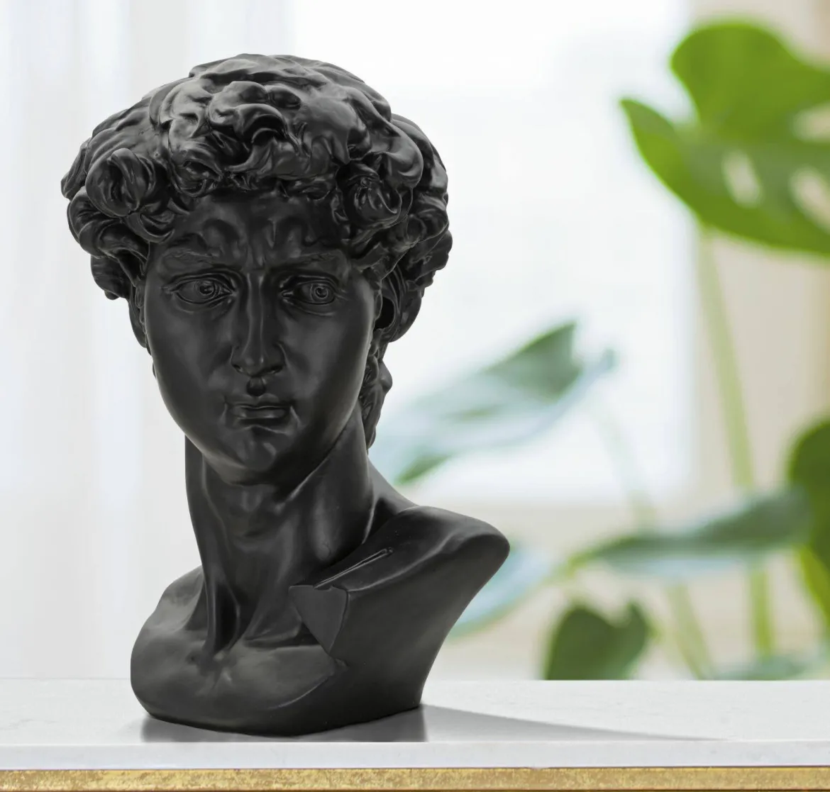 Statua Acquerello, 44x36 h60 cm, Nero