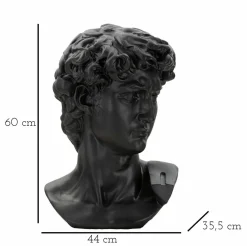 Statua Acquerello, 44x36 h60 cm, Nero