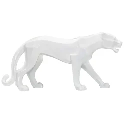 Statua Bianco Statua di Pantera, - Nerioo
