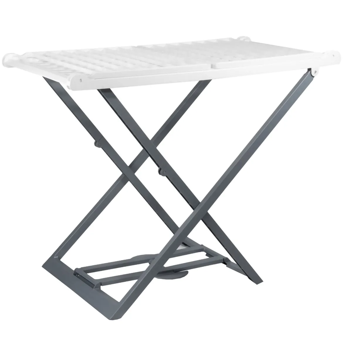 Stendibiancheria Bianco Grigio Stendibiancheria Colore Struttura Grigio, Made in Italy - Betts
