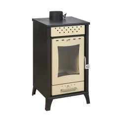 Stufa a legna Agropoli, 49x46 h91 cm, Beige