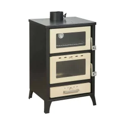 Stufa a legna Catena, 59x51 h92 cm, Beige