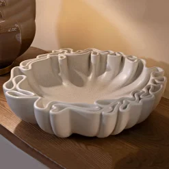 Svuotatasche Bianco Crema Effetto Pietra Sfumatura Colore Struttura Crema, - Esquel