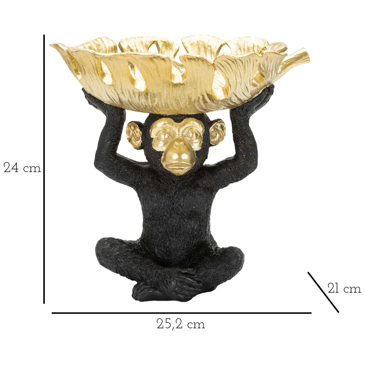 Svuotatasche oro Nero Colore Struttura Nero, - Balote