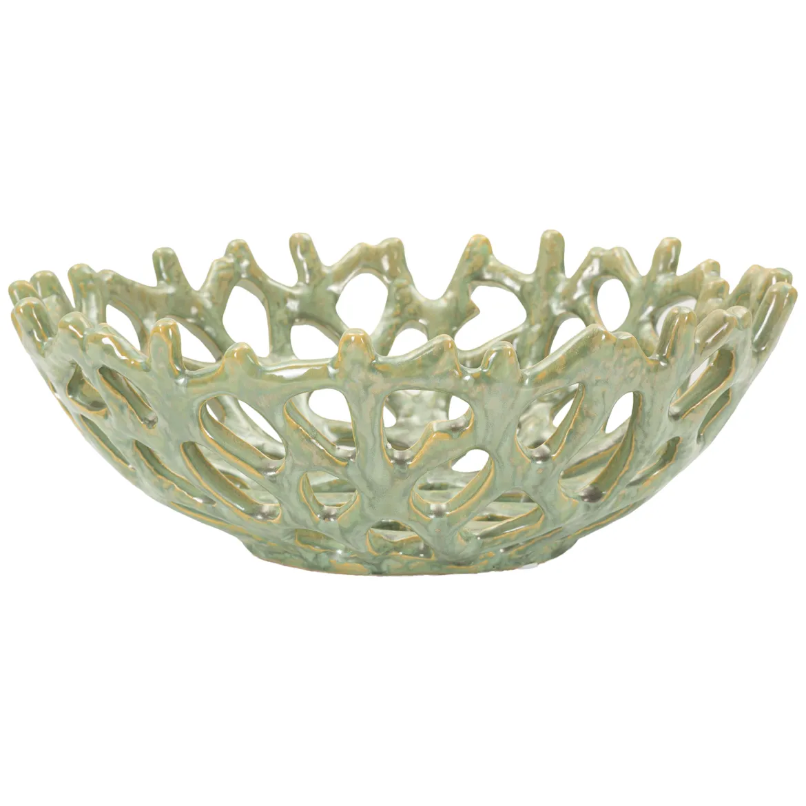 Svuotatasche Verde oro Effetto Vetro Soffiato Colore Struttura oro, - Fapamati