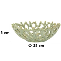 Svuotatasche Verde oro Effetto Vetro Soffiato Colore Struttura oro, - Fapamati