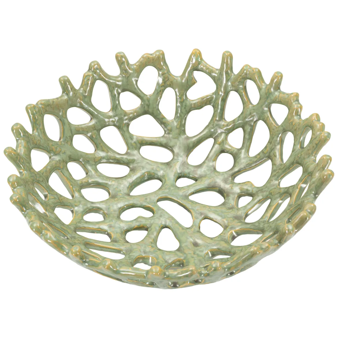 Svuotatasche Verde oro Effetto Vetro Soffiato Colore Struttura oro, - Fapamati