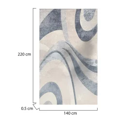 Tappeto blu 220x140 cm, Antiscivolo - Hot Springs