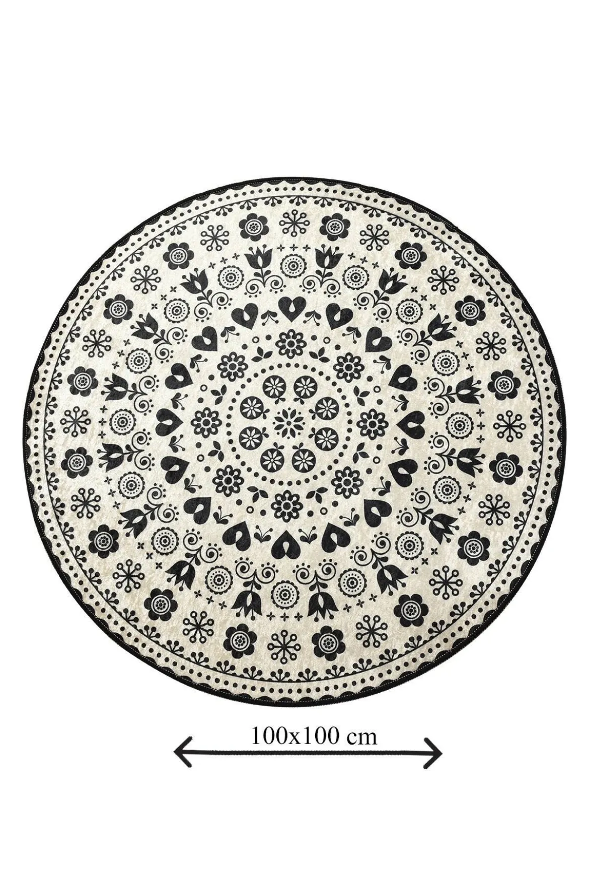Tappeto da bagno Medina, 100x100 cm, Multicolore