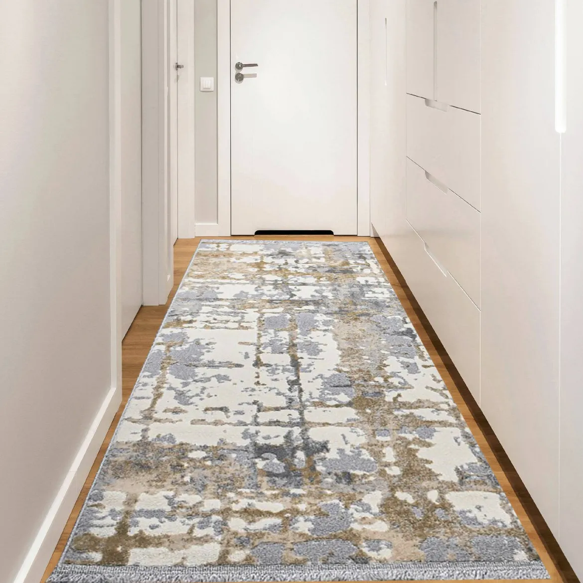 Tappeto Delaware, Grigio e Beige, 120x200 cm