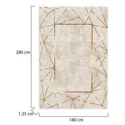 Tappeto Multicolore 180x280 cm, Antiscivolo - Vermilion