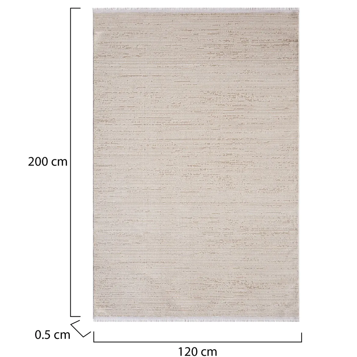 Tappeto Wheelersburg, Beige, 120x200 cm