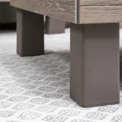 Tavolino da Esterno Marrone Noce 4 Posti 65x65x29h cm - Ionia