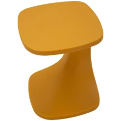 Tavolino da Salotto Arancione Adatto per Indoor/outdoor Forma Quadrato 44x54x44h cm, Colore Ripiano Arancione - Bagan