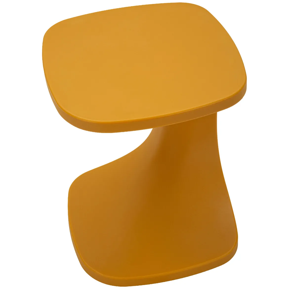 Tavolino da Salotto Arancione Forma Rotondo Colore Ripiano Arancione 40x50x40h cm, Materiale Piano in Metallo - Ilam