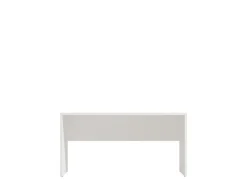 Tavolino da Salotto Bianco con Ruote 2 Vani 30x40x50h cm, Forma Rettangolare - Monticano
