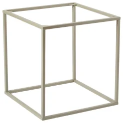Tavolino da Salotto Bianco Crema Forma Rotondo Colore Ripiano Bianco 33x51x33h cm, Sfumatura Colore Struttura Crema - Bandip