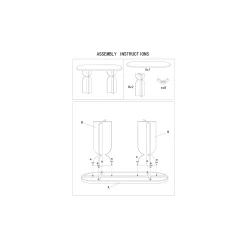 Tavolino da Salotto Bianco Crema Forma Rotondo Colore Ripiano Bianco 45x45x58h cm, Sfumatura Colore Struttura Crema - Fanotalo