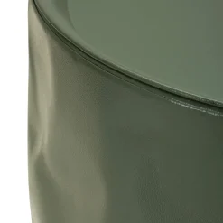 Tavolino da Salotto Bianco Crema Verde set da 2 Forma Rotondo 44x52x44h cm, Colore Ripiano Bianco - Ganomo