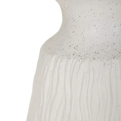 Tavolino da Salotto Bianco Marmo Adatto per Indoor/outdoor Forma Rotondo 47x61x47h cm, Colore Ripiano Bianco - Gakamota