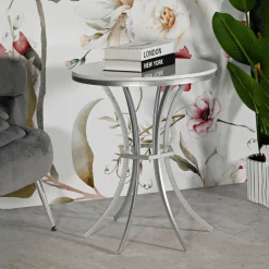 Tavolino da Salotto Bianco Marmo Forma Ovale Materiale Piano in Legno Nobilitato 100x60x35h cm, Colore Ripiano Bianco - Lozza
