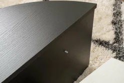 Tavolino da Salotto Bianco Nero Forma Fantasia Colore Struttura Nero 90x60x35h cm, Materiale Piano in Legno Nobilitato - Mansue