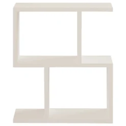 Tavolino da Salotto Bianco 2 Vani Forma Rettangolare 45x17x51h cm, Materiale Piano in Legno Nobilitato - Ceprano