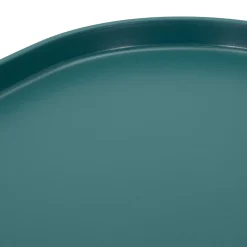 Tavolino da Salotto blu Adatto per Indoor/outdoor Angoli Arrotondati Forma Quadrato 48x48x38h cm, Colore Ripiano blu - Midelt