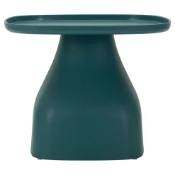 Tavolino da Salotto blu Adatto per Indoor/outdoor Angoli Arrotondati Forma Quadrato 48x48x38h cm, Colore Ripiano blu - Midelt