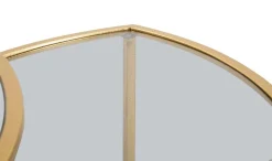 Tavolino da salotto circolare oro 60x60x50h cm - Adrian