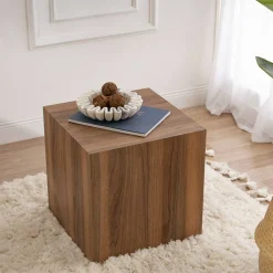 Tavolino da salotto cubico noce 45x45x50h cm - Imogen