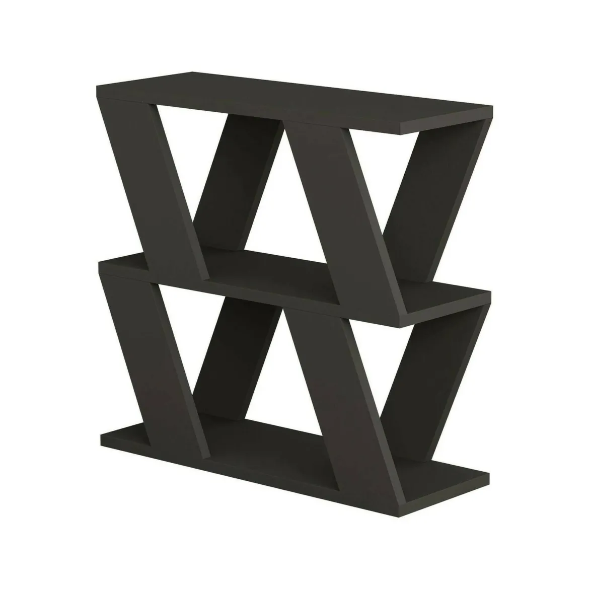 Tavolino da salotto geometrico antracite 60x22x57h cm - Beniamina