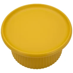 Tavolino da Salotto Giallo Senape Adatto per Indoor/outdoor Forma Rotondo 71x35x71h cm, Colore Ripiano Giallo - Kampot