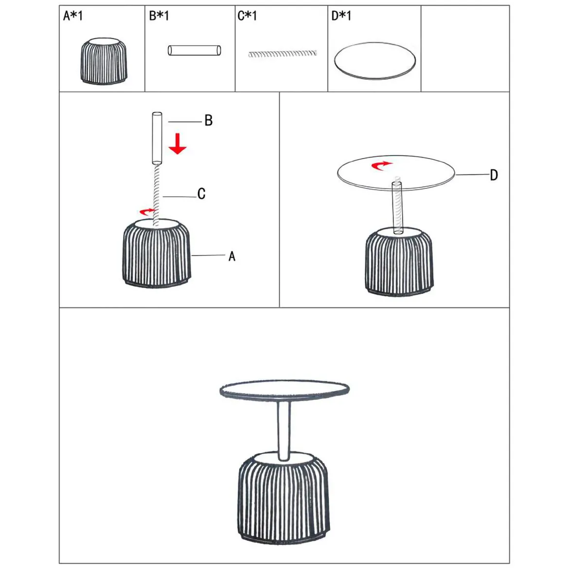 Tavolino da Salotto Grigio oro set da 2, Disegni con Farfalle Forma Rotondo 41x41x55h cm, Colore Ripiano Trasparente - Dhulik