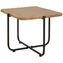 Tavolino da Salotto Marrone Nero con Ruote Forma Rotondo 57x65x71h cm, Colore Ripiano Trasparente - TamDao
