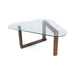 Tavolino da Salotto Marrone Noce Portariviste Forma Quadrata 90x90x40h cm, Sfumatura Colore Struttura Noce - Aldino