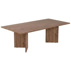Tavolino da Salotto Marrone Quercia Forma Rettangolare Materiale Piano in Legno Nobilitato 119x60x40h cm, Colore Ripiano Marrone - Turate