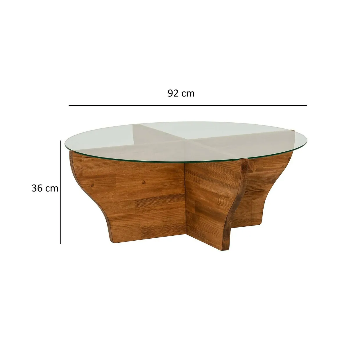 Tavolino da Salotto Marrone Quercia un Vano Forma Circolare 45x47x45h cm, Materiale Piano in Legno Nobilitato