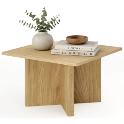 Tavolino da Salotto Marrone Rovere Forma Rettangolare Colore Ripiano Marrone 120x67x43h cm, Sfumatura Colore Struttura Rovere - Bertona