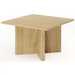 Tavolino da Salotto Marrone Rovere Forma Rettangolare Colore Ripiano Marrone 120x67x43h cm, Sfumatura Colore Struttura Rovere - Bertona